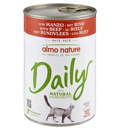 Almo Nature Daily con Manzo 400 g – Cibo Completo per Gatti Adulti Almo Nature Daily con Manzo 400 g – Cibo Completo per Gatti Adulti